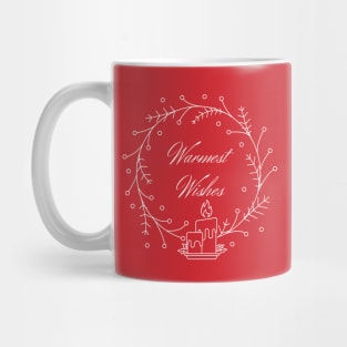 Holiday Collection - Warmest Wishes (Red/White) Mug